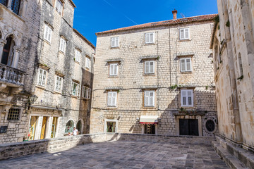 Fototapeta na wymiar Traditional Old Building - Trogir,Dalmatia,Croatia