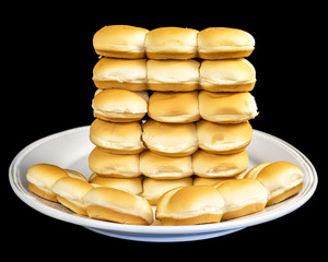 Lots of fresh hotdog buns