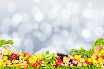 Vegetables and fruits.