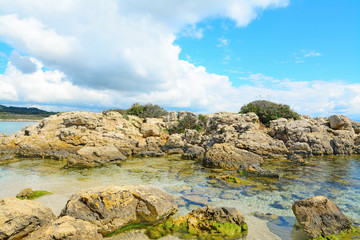 rocks and sea in Alghero