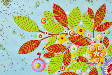 Fototapeta premium abstract background painting