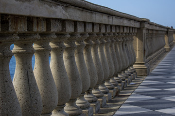 Fototapeta na wymiar Mascagni terrace colonnade