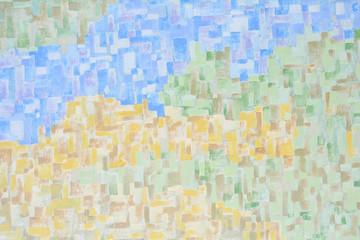 Artists oil painting palette