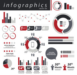 Info graphics Business statistic vector set