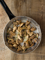 ustic sauteed mushrooms