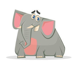 Elephant. Vector cartoon illustration