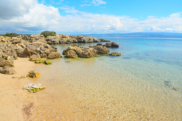 Obraz premium rocks and sand in Alghero coastline