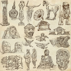 Native and old art pack - Freehand sketching