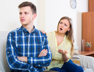 person criticizing young spouse
