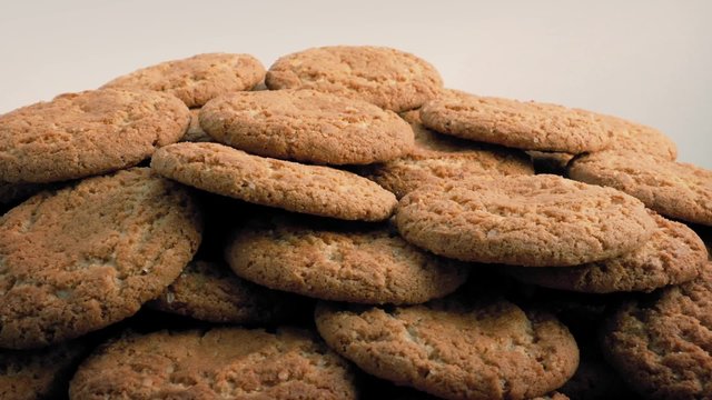 Plate Of Ginger Biscuits Rotating