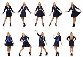 Fototapeta premium Composite photo of woman in various poses