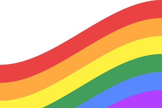 Gay and LGBT flag, culture symbol. Raster.
