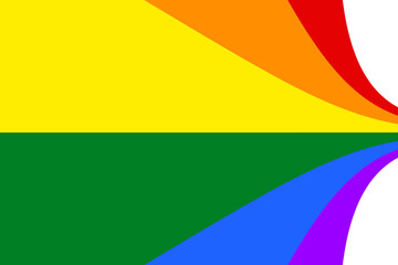 Gay and  LGBT flag, culture symbol.