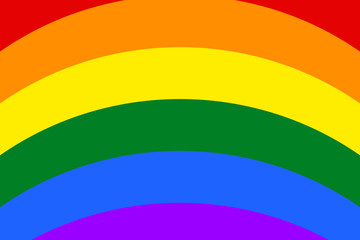 Gay and LGBT rainbow flag.