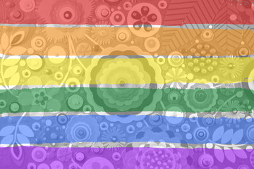 Gay and LGBT rainbow flag, Handmade. Textured, made with acrylic