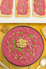 Beet hummus