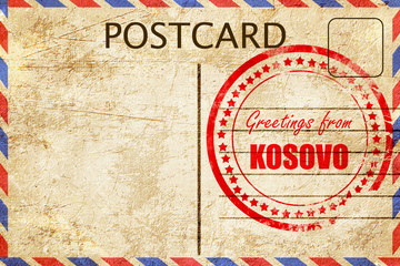 Fototapeta premium Greetings from kosovo