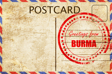 Greetings from burma