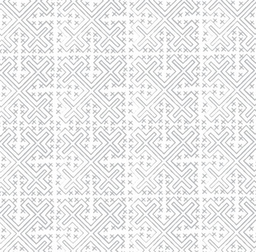 Hmong craft paint pattern for cloth and background texture, vector design