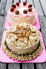  strawberries cake and cream