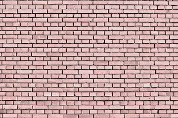 Rose quartz brick wall background