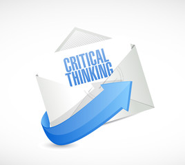 Critical Thinking email sign illustration