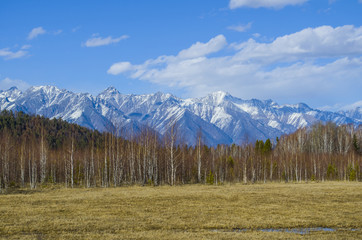 The beautiful mountain scenery