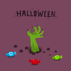 Halloween vector illustration. 