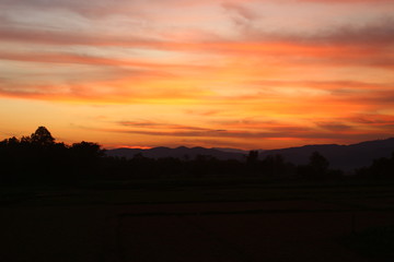 Twilight befor sunset