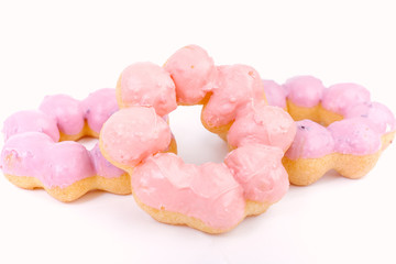  Donut isolated on the background. pastel color