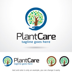 Plant Care Logo Template Design Vector
