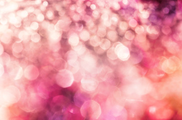 Abstract sweet romance bokeh lighting for love background