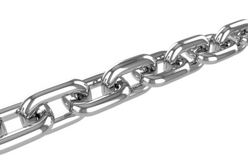 Obraz premium render stainless steel chain