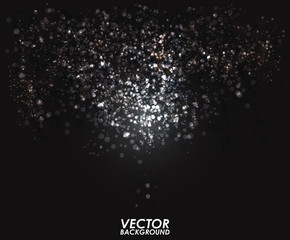 Abstract  bokeh digital background. Graphic resources design template. Vector illustration