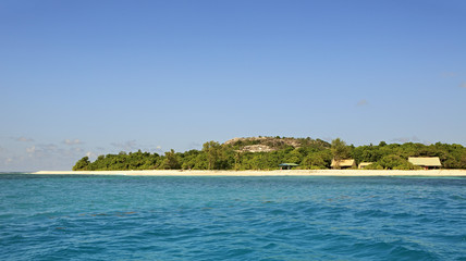 Beautiful Cousin Island in Indian Ocean. Seychelles.