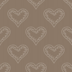 Obraz na płótnie Canvas Seamless pattern background heart