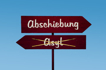 Schild 48 - Abschiebung