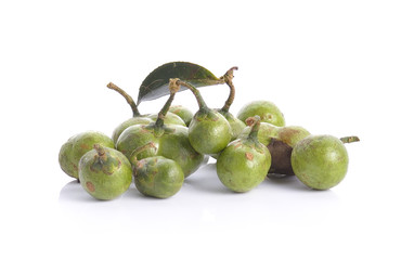 tea seed on white background
