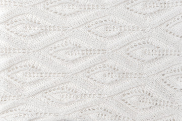 White knitted texture