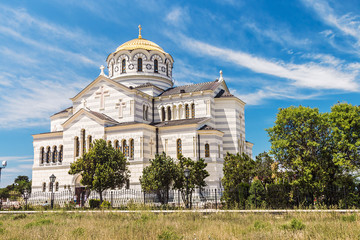 Fototapeta na wymiar Vladimir Cathedral in Tauric Chersonesos, Sevastopol