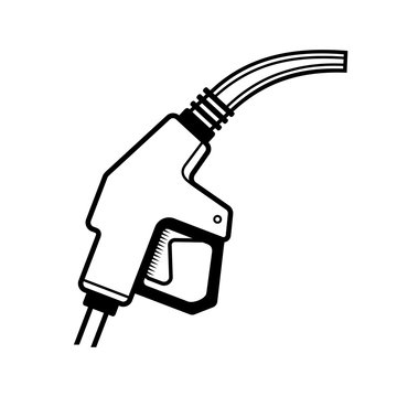 Gas Station Gun Icon. Vector