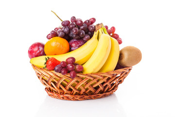 fruits isolated on white background