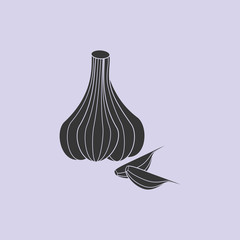 Garlic vegetable icon