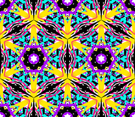 Fototapeta na wymiar Abstract Flower Fractal Pattern