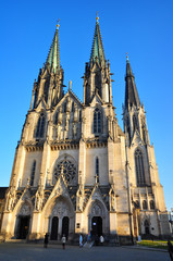 Fototapeta na wymiar Saint Wenceslas Cathedral in Olomouc, Czech