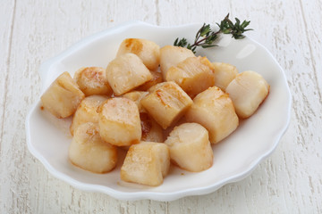 Roasted scallops