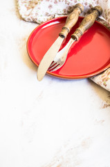 Rustic table setting