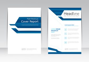 Vector design for Cover Report Annual Flyer Poster in A4 size