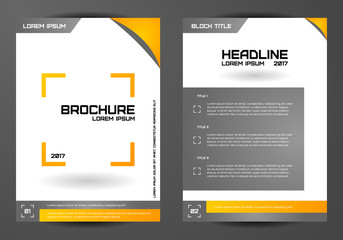 Template for brochures, letters, flyers, etc. Concept design.