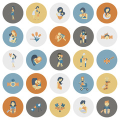 Happy Mothers Day Icons